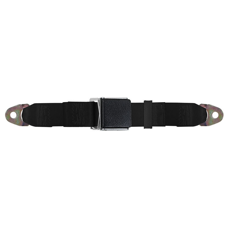 Black Texured Lift Latch Lap Belts